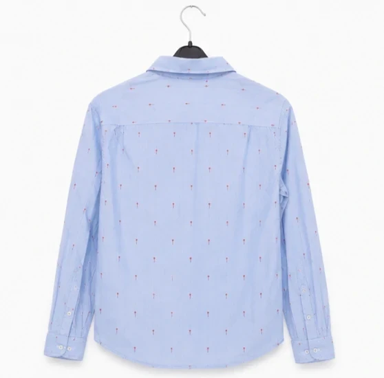 JBC Slim Fit hemd voor dames lichtblauw gestreept - Maat L - Palmpatronten – photo 2